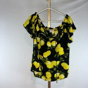 Lemon blouse top